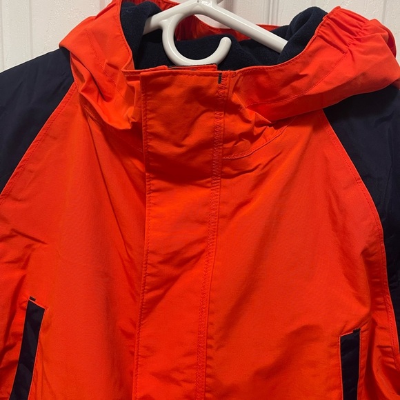 Lands' End Kids Orange and Navy Jacket - Picture 2 of 12